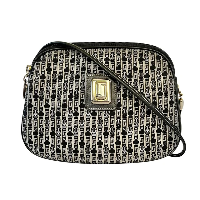 Judith Leiber Women's Crossbody bags - Black/Grey in black|gray Leather from Depop, photo 1 of 1