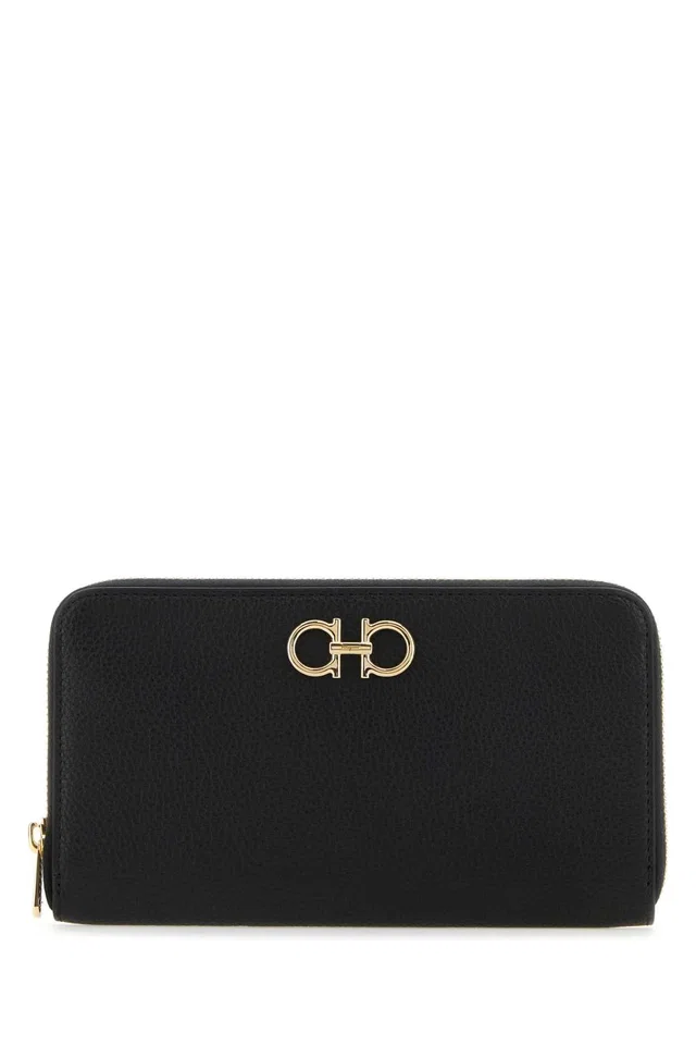 Ferragamo Wallet — Black in Black Calfskin from HEWI