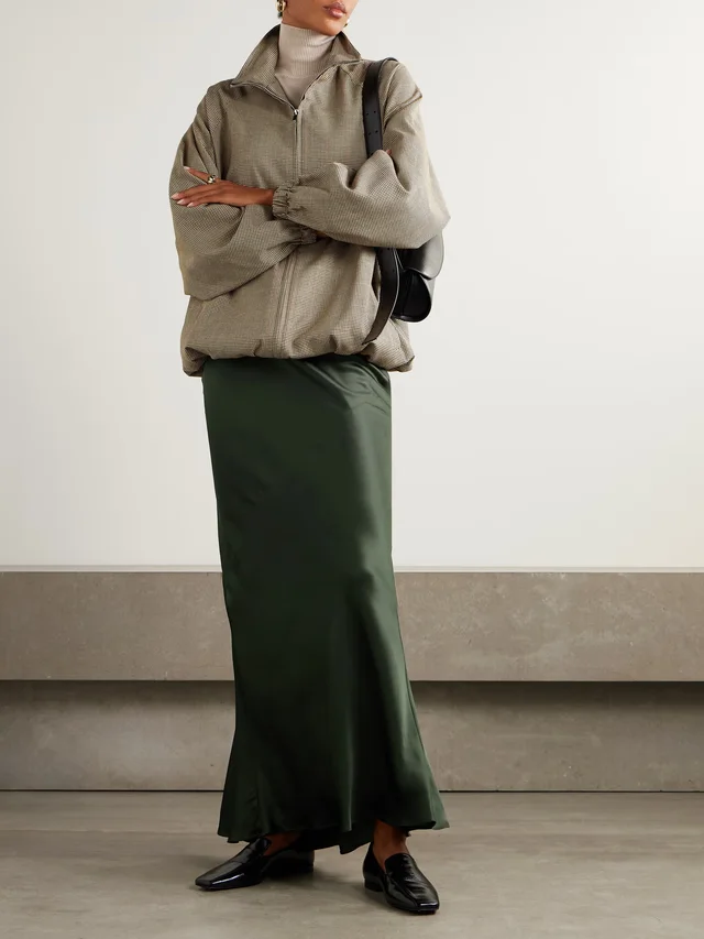 TWP My Endless Love paneled satin maxi skirt in Green, photo 2 of 2 from NET-A-PORTER (Canada)