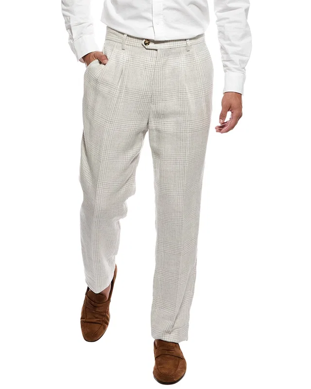 Brunello Cucinelli Linen & Wool-Blend Trouser, image 1 of 1 from Gilt