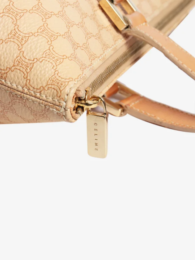Celine Beige vintage Macadam tote bag in Beige Coated canvas from Sign of the Times, photo 5 of 9