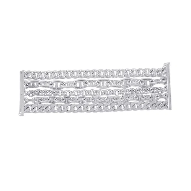 Hermès Chaine d'Ancre Multi Chain Bracelet Size 15 SV925 from GALLERY RARE
