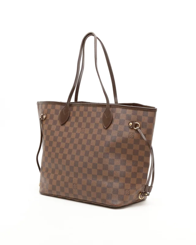 Louis Vuitton Damier Ebene Neverfull MM Tote Bag in Brown Canvas from A Retro Tale, photo 2 of 10