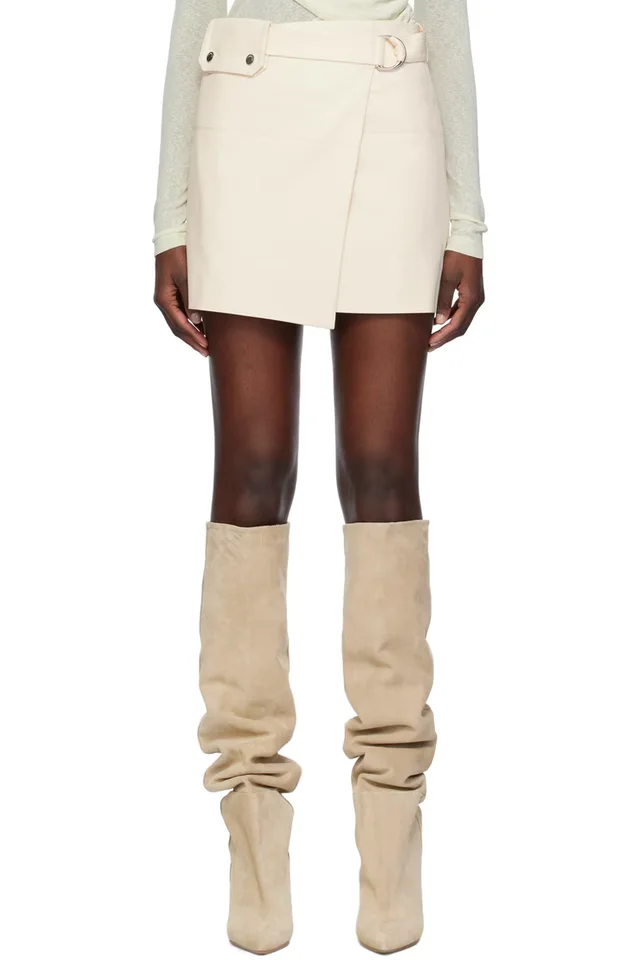 Nanushka Off-White Susan Miniskirt, image 1 of 1 from SSENSE