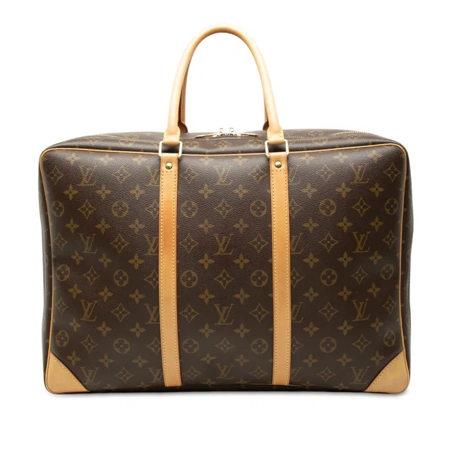 Brown Louis Vuitton Monogram Sirius 45 Travel Bag in Brown Coated canvas from Designer Revival