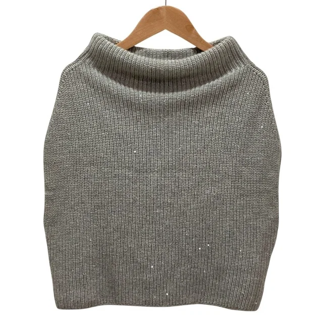 Brunello Cucinelli Sequin Cashmere Silk Knit Sweater in Silk from LuxUness