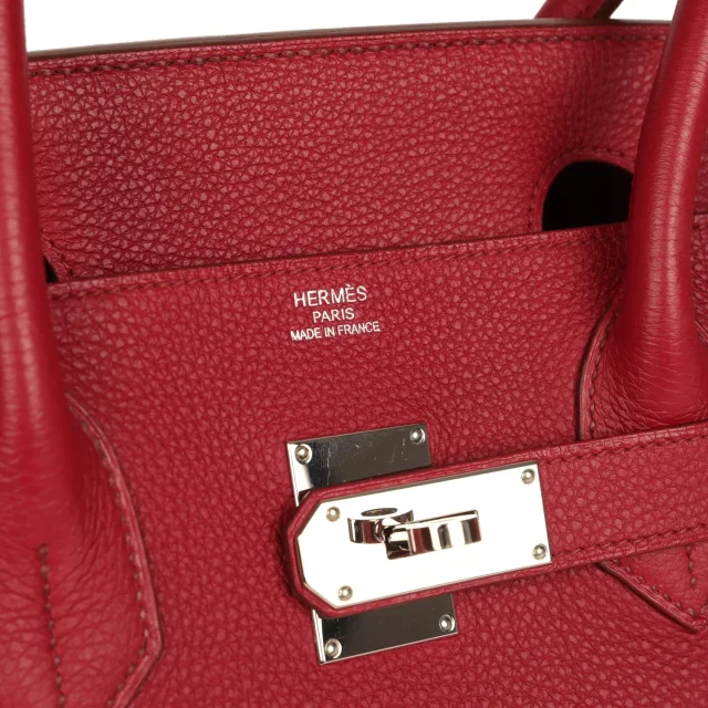 Hermès Vintage Shoulder Birkin 42 JPG Rubis Togo Palladium Hardware in Togo leather from Madison Avenue Couture, photo 7 of 9