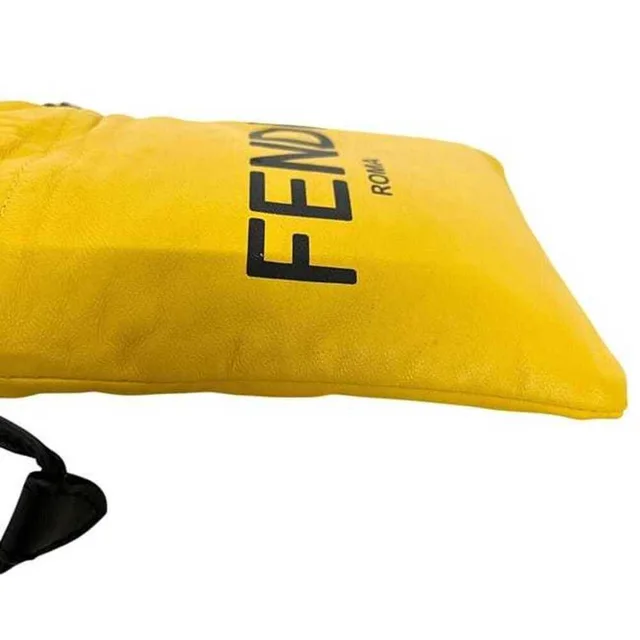 Fendi Shoulder Bag Wearable Ec-25314 Yellow 7ar898 Leather Adm9 209 0189 Fend... in yellow Leather from Poshmark, photo 7 of 10
