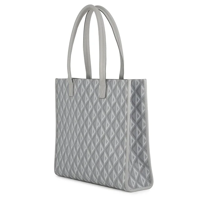 Dior CD Diamond Tote Bag Gray1ESSH224CDP_H42E Leather PVC in Leather from GALLERY RARE, photo 2 of 2