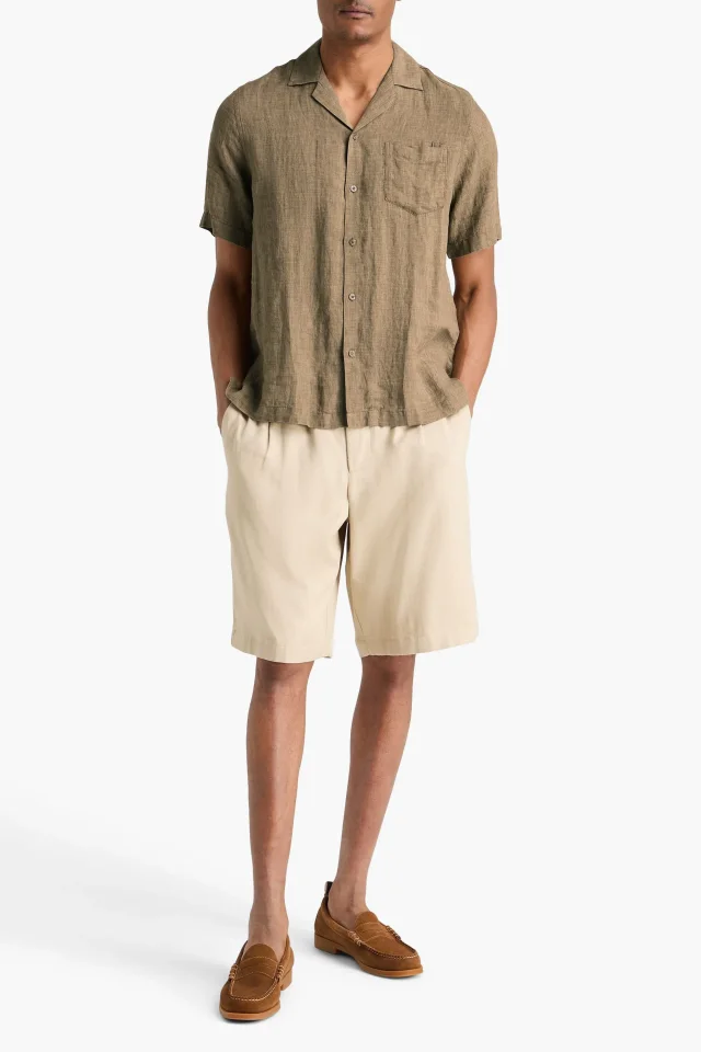 Frescobol Carioca Angelo Linen Camp Collar Shirt, photo 2 of 4 from THE OUTNET