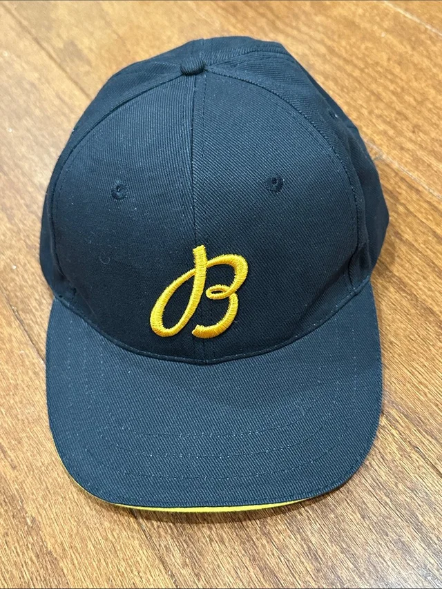 Breitling Navy Blue Baseball Cap With Yellow 'B' Embroidery in yellow|blue from Poshmark