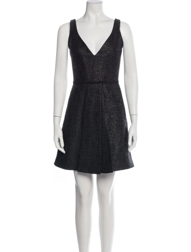 Proenza Schouler Animal Print Mini Dress in black from The RealReal