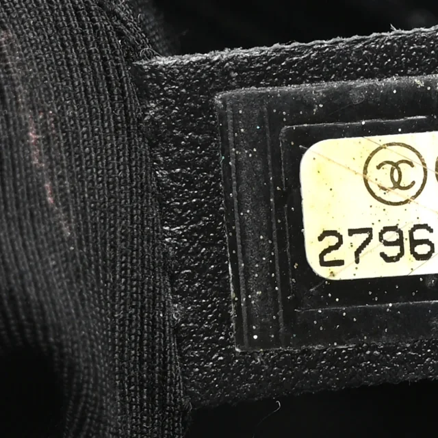 Chanel Stitched Large Flap Black in Black Calfskin from FASHIONPHILE, photo 7 of 10