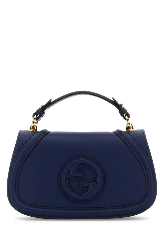 Gucci Blondie Shoulder Bag — Navy Calf Skin in Navy Calfskin from HEWI