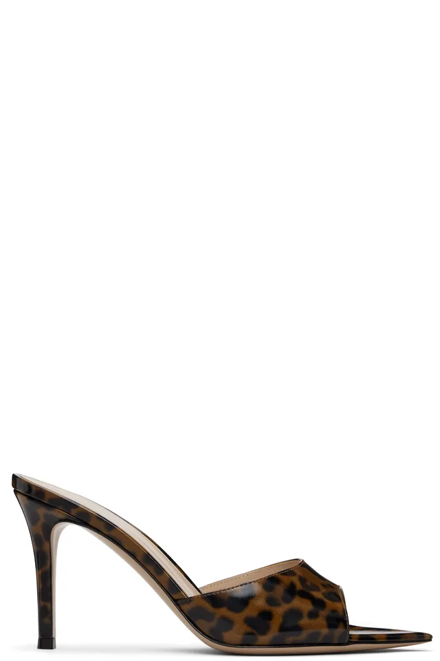 Gianvito Rossi Brown Elle 85 Heeled Sandals, image 1 of 1 from SSENSE