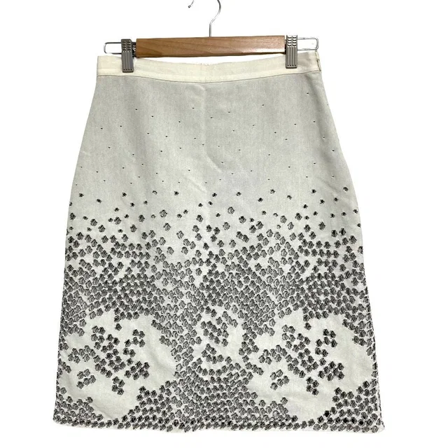 Dior Raf Simons Era Cutwork Knit Skirt White in White from The Reluxe