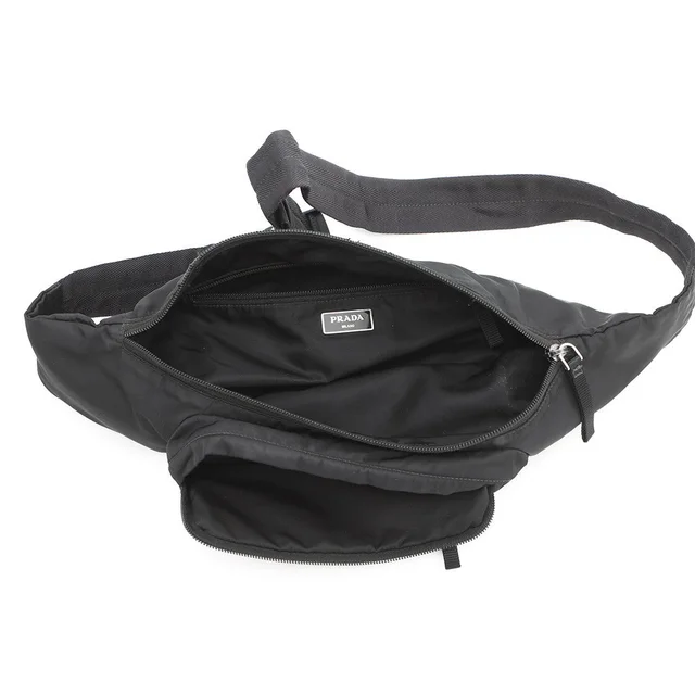 Prada Triangle Logo Crossbody Bag Black2VL005_2A6D_F0002 Nylon in Nylon from GALLERY RARE, photo 2 of 2