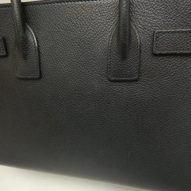Saint Laurent Sac de Jour Baby Calf Handbag in Black Calfskin from LuxUness, photo 8 of 8