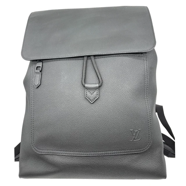 Louis Vuitton Fastline Waxy Calfskin Leather Backpack Grey in Grey Calfskin from Dallas Designer Handbags