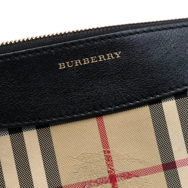 Beige Burberry Haymarket Check Canvas Peyton Crossbody in Beige Canvas from Designer Revival, photo 5 of 6