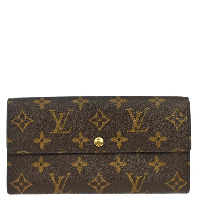 Louis Vuitton Monogram Porte Monnaie Credit Wallet M61725 in Coated canvas from AMORE Vintage Tokyo