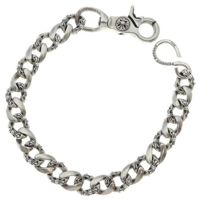 Chrome Hearts Short Fancy Bracelet Silver in Silver from The Reluxe