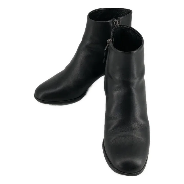 Chanel Leather CC Logo Ankle Boots 37C Black in Black Leather from The Reluxe
