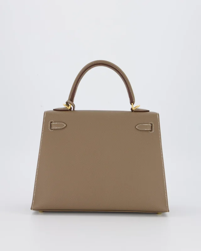 Hermès Kelly 25 Sellier in Taupe Epsom leather from Sellier, photo 5 of 23