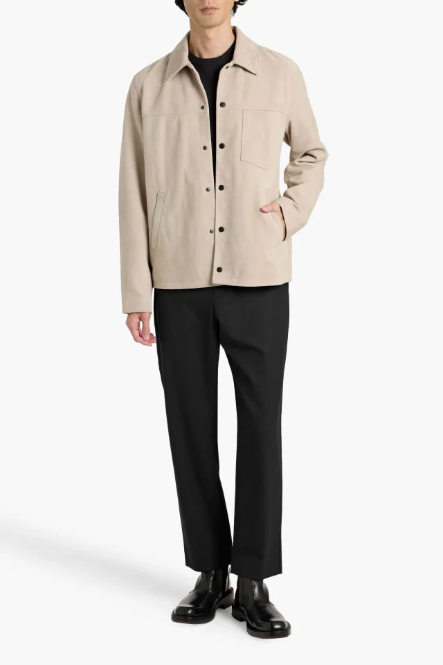 Rag & Bone Shift Wool-Blend Twill Tailored Pants in Black, photo 2 of 4 from THE OUTNET