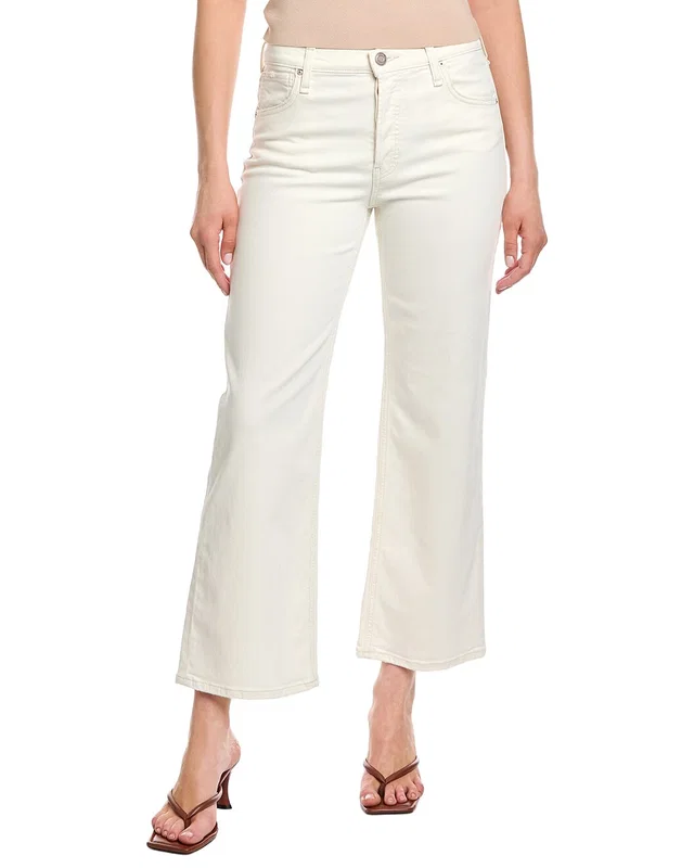 HUDSON Jeans Rosie High-Rise Ecru Wide Leg Ankle Jean, image 1 of 1 from Rue La La