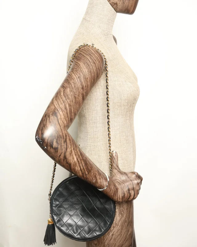 Chanel Classic Round Tassel Chain Crossbody Bag in Lambskin from A Retro Tale, photo 8 of 8