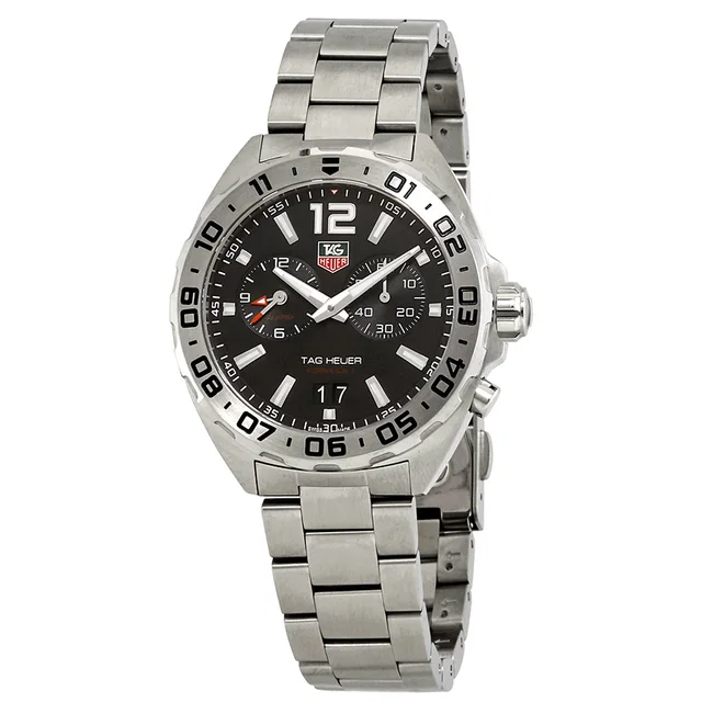 TAG Heuer Formula 1 Black Dial Mens Watch WAZ111A.BA0875 in silver|black|gray from Jomashop.com