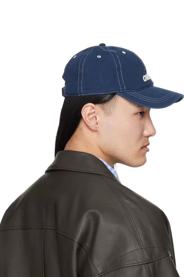 CARRER Navy Mica Cap, photo 3 of 3 from SSENSE