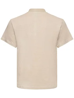 Roa Short-sleeve T-shirt with detail in 48% Hemp, 48% Cotton, 4% Elastane, photo 5 of 5 from LUISAVIAROMA