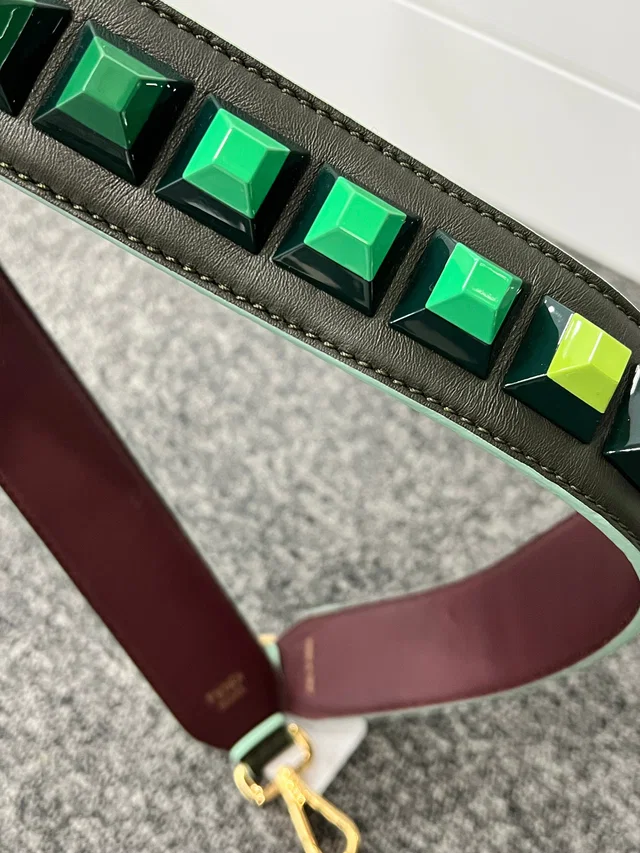 Fendi Strap Leather×Plastic Green in Green Leather from Luxury Promise