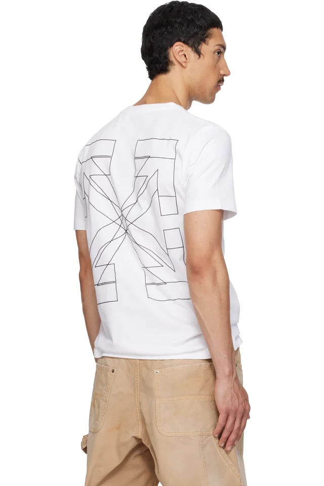 Off-White White Big Double Arrow Slim T-shirt, photo 3 of 5 from SSENSE
