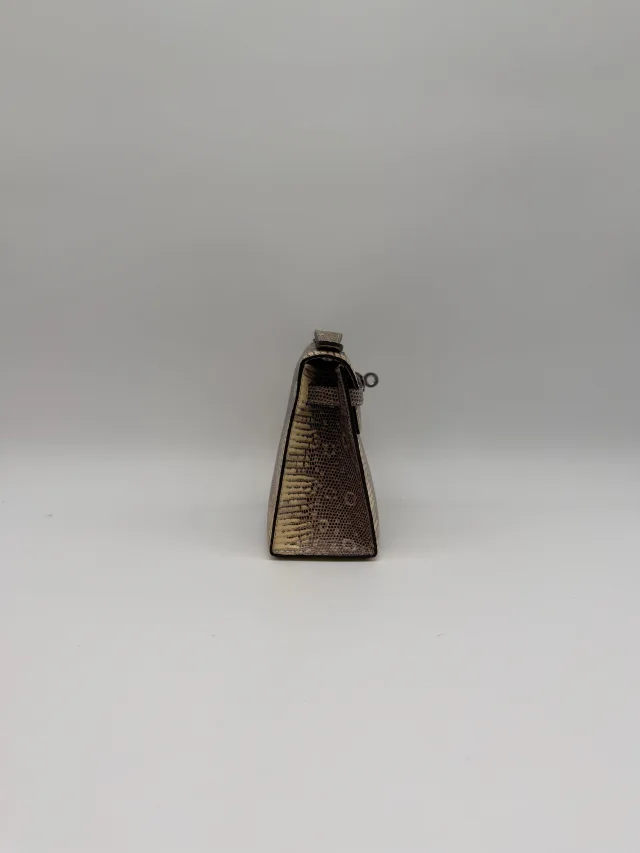 Hermès Kelly Pochette Ombre Lizard Ombre Palladium Hardware in Lizard from Luxury Promise, photo 5 of 10
