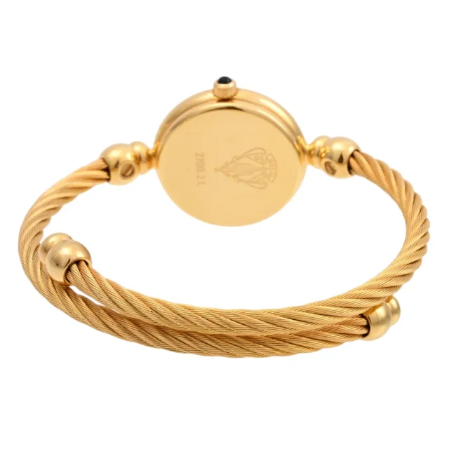Gucci Round logo face bangle watch 2700.2.L quartz shell from VINTAGE QOO TOKYO, photo 4 of 5