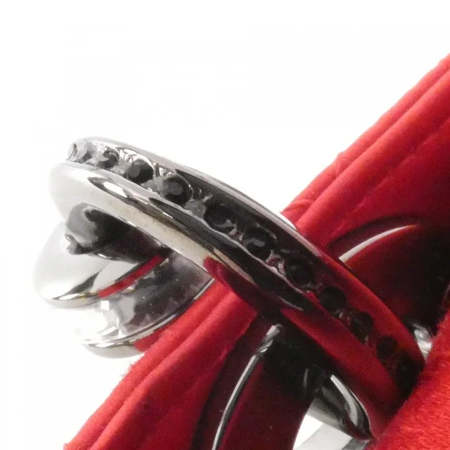 Christian Dior Lady Dior bag in RED+CLEAR(レッド+クリア) / SILVER(シルバー)金具 サテン from KOMEHYO, photo 6 of 8