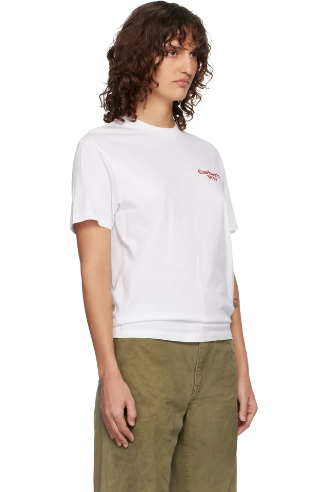 Carhartt Work In Progress White Spoiled T-shirt, photo 2 of 4 from SSENSE