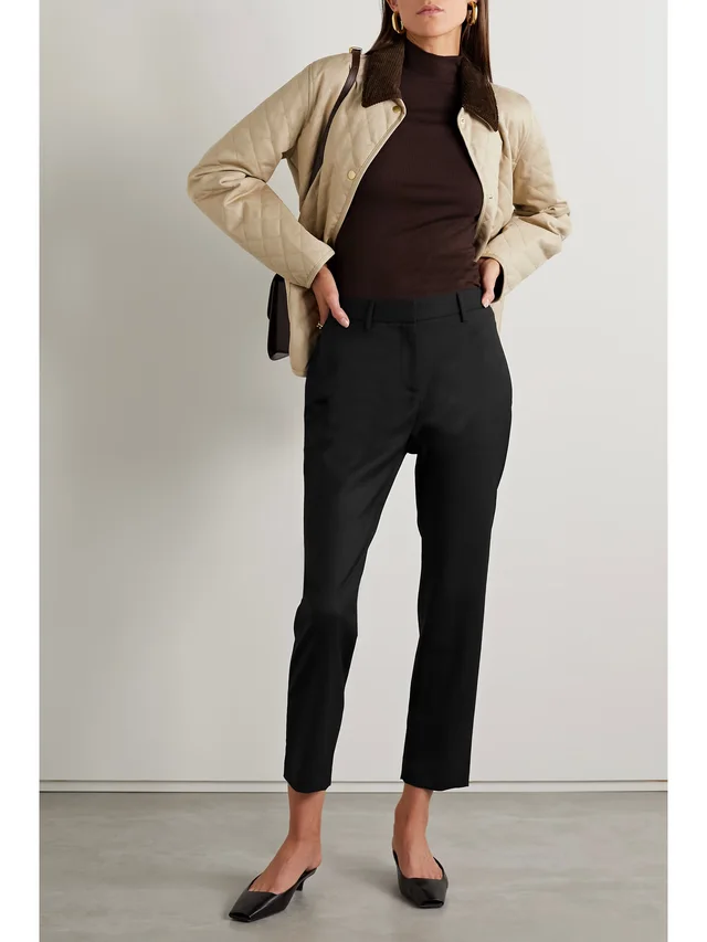 NILI LOTAN Tel Aviv wool-blend twill straight-leg pants in Black, photo 2 of 2 from NET-A-PORTER (Canada)