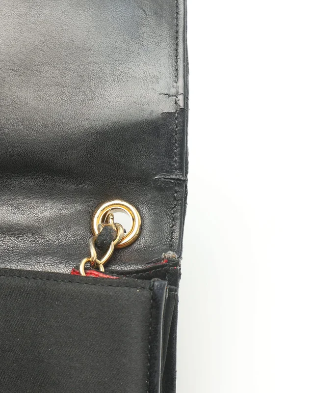 Chanel Satin Diamond CC Flap Bag in Satin from A Retro Tale, photo 9 of 12