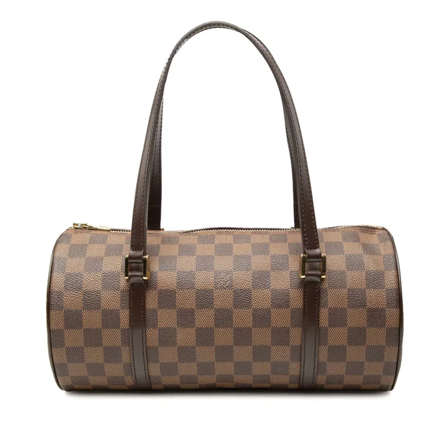 Brown Louis Vuitton Damier Ebene Papillon 30 Handbag in Brown Canvas from Designer Revival