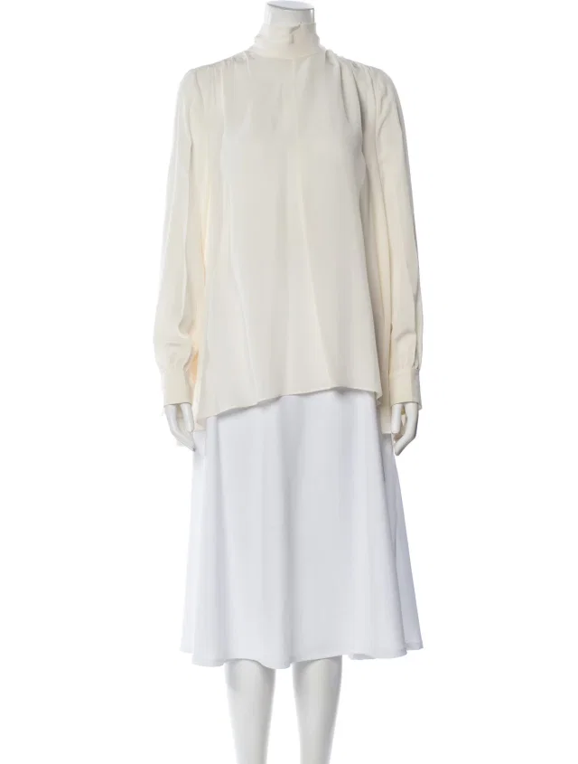 Prada 2020 Silk Blouse in white Silk from The RealReal