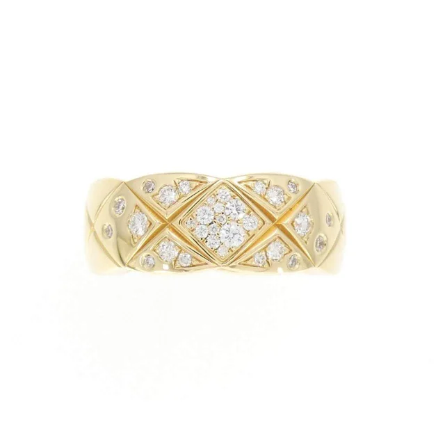 Chanel Coco Crush 750 Yellow Gold Diamond Ring Size 47 in Rose Gold 18K Yellow Gold (Au750) from LuxUness, photo 2 of 5