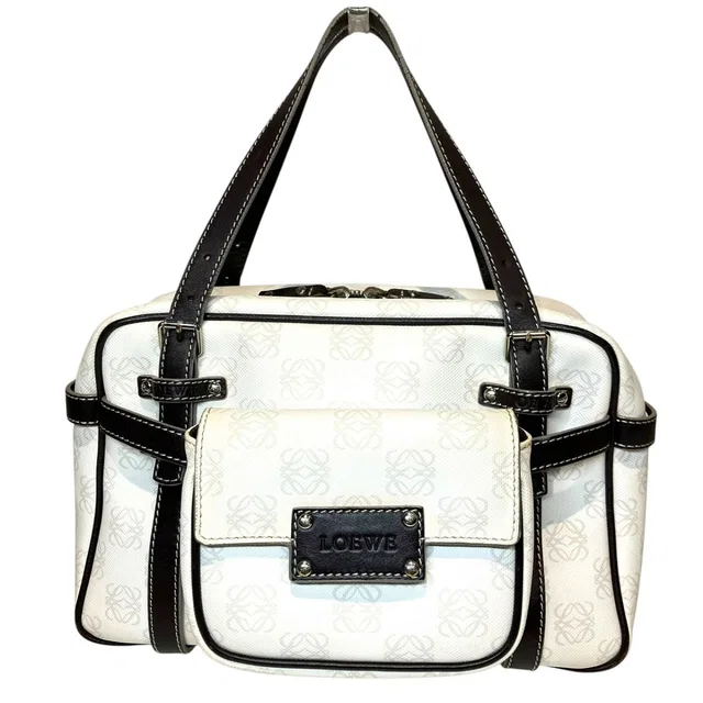 Loewe Repeat Anagram Handbag Leather in Leather from The Reluxe