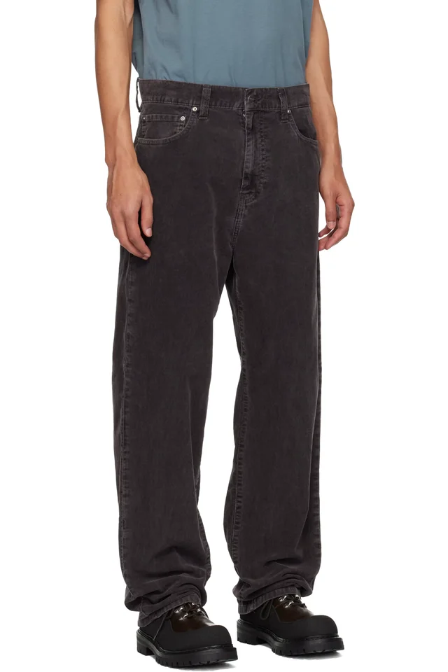 Carhartt Work In Progress Gray Aaron Trousers, photo 2 of 4 from SSENSE