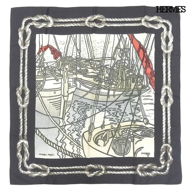 Hermès Vintage Carre 90 Silk Scarf Belle Etoile Pierre Perronrod & Taylor in Silk from The Reluxe