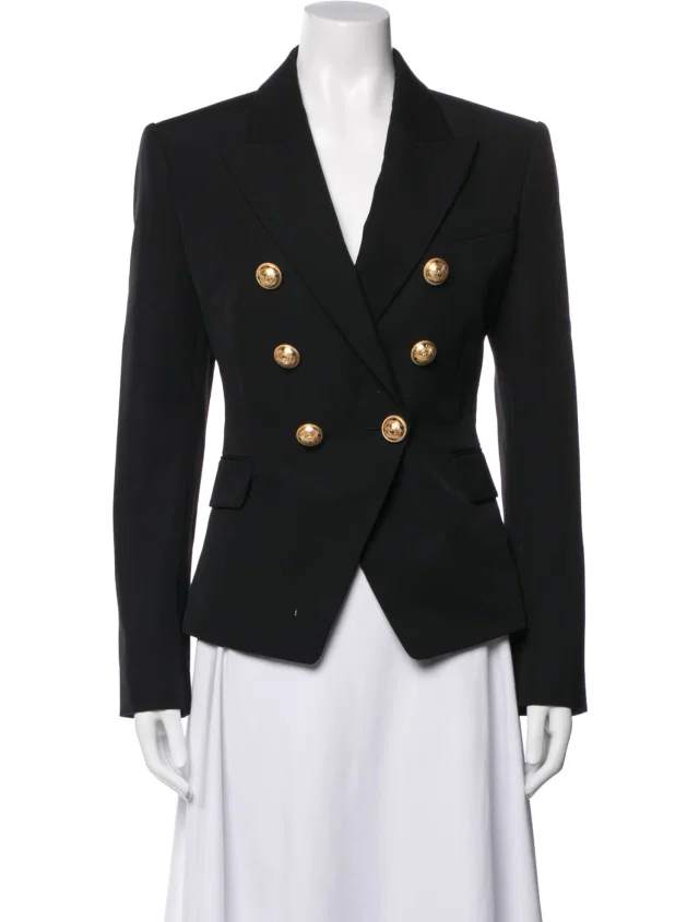 Balmain Wool Blazer in blue Wool from The RealReal