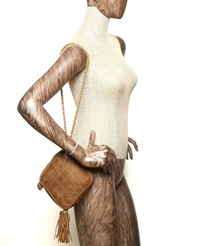 Chanel CC Quilted Fringe Bag in Suede from A Retro Tale, photo 11 of 11